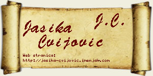 Jasika Cvijović vizit kartica